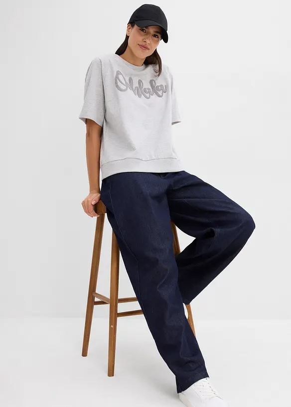 Felpa in misto cotone, bonprix