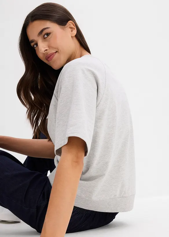 Felpa in misto cotone, bonprix