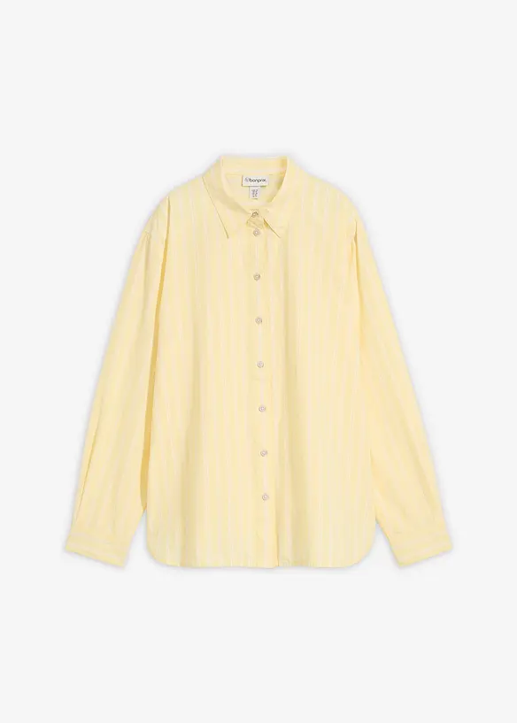 Camicia a righe in puro cotone biologico, bonprix