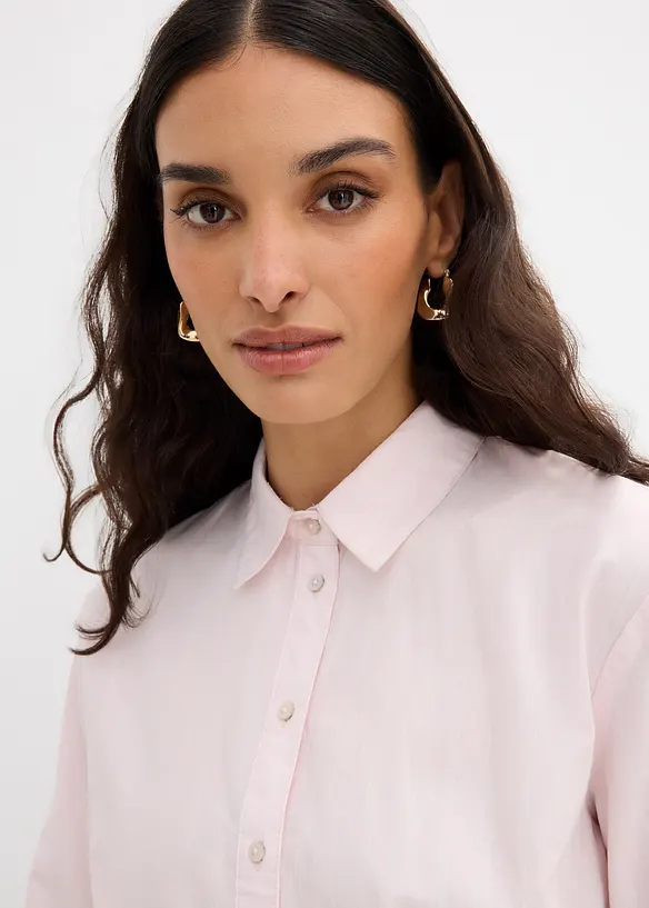 Camicia a righe in puro cotone biologico, bonprix