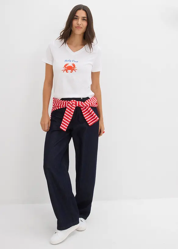 T-shirt in puro cotone, bonprix