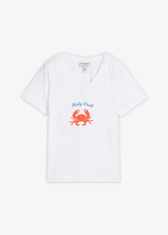 T-shirt in puro cotone, bonprix