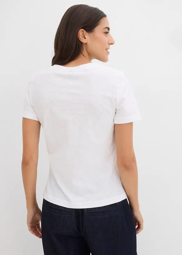 T-shirt in puro cotone, bonprix