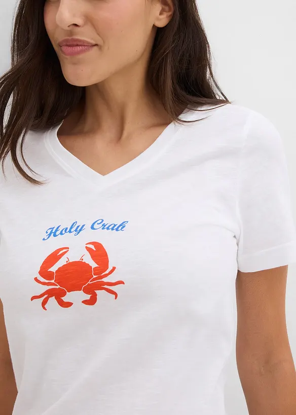 T-shirt in puro cotone, bonprix