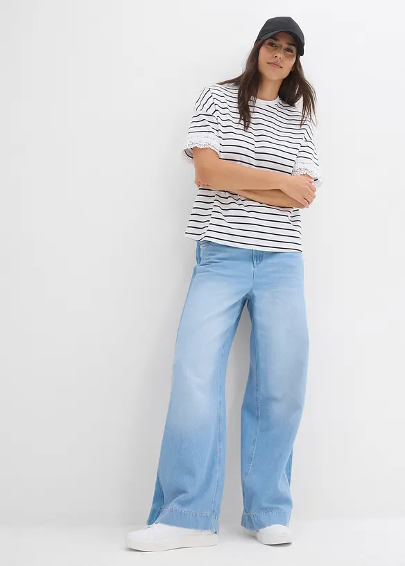 T-shirt in puro cotone, bonprix