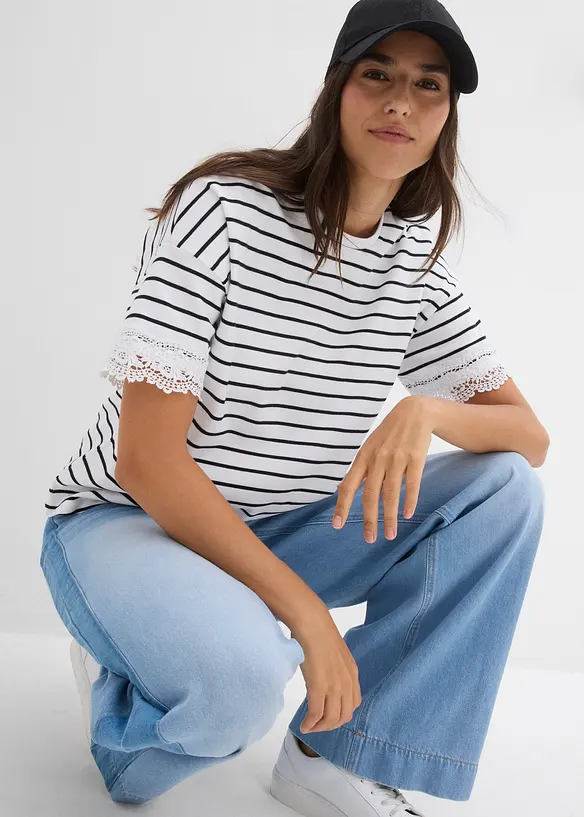 T-shirt in puro cotone, bonprix