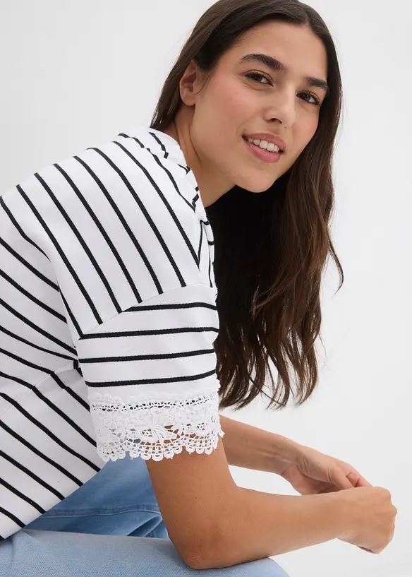 T-shirt in puro cotone, bonprix