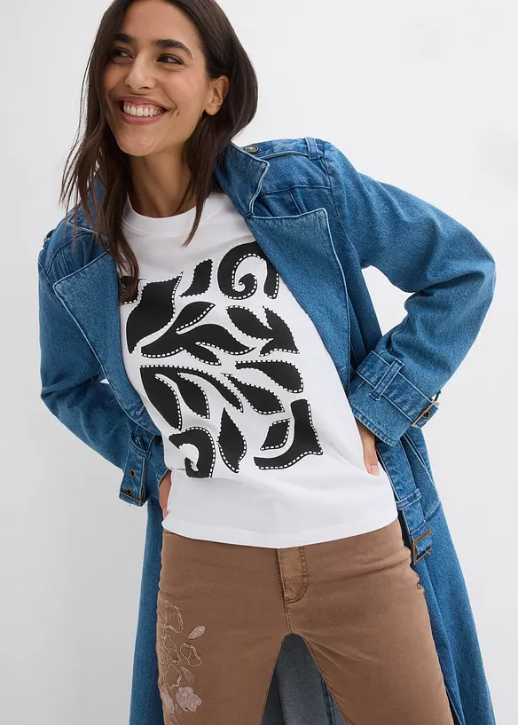 T-shirt in puro cotone, bonprix