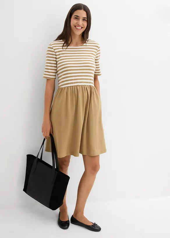 Abito in maglina di puro cotone, bonprix