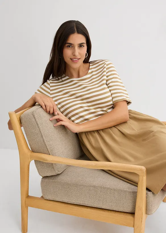 Abito in maglina di puro cotone, bonprix