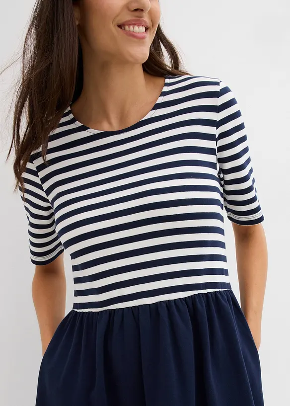 Abito in maglina di puro cotone, bonprix