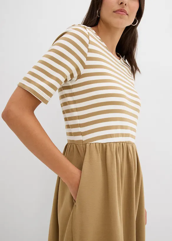 Abito in maglina di puro cotone, bonprix