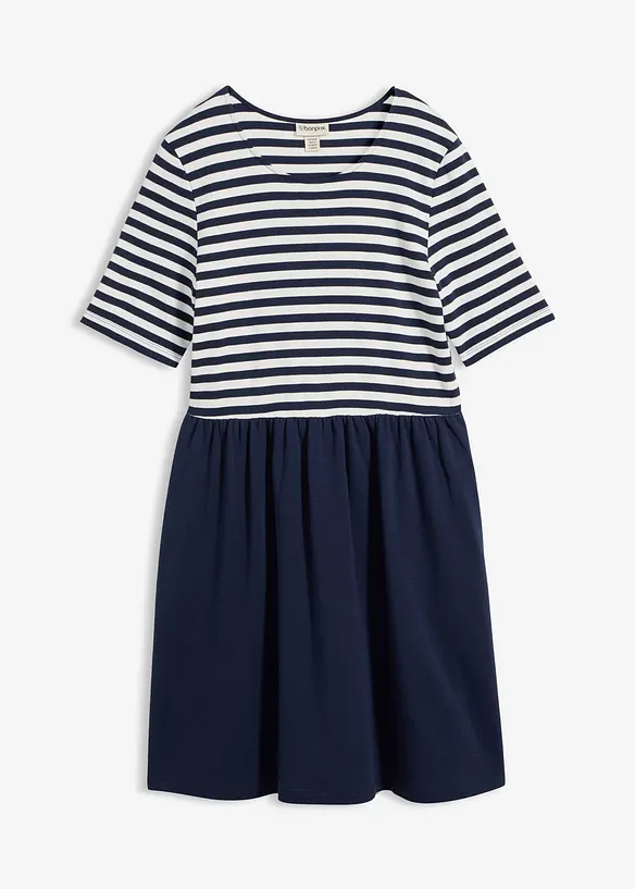 Abito in maglina di puro cotone, bonprix