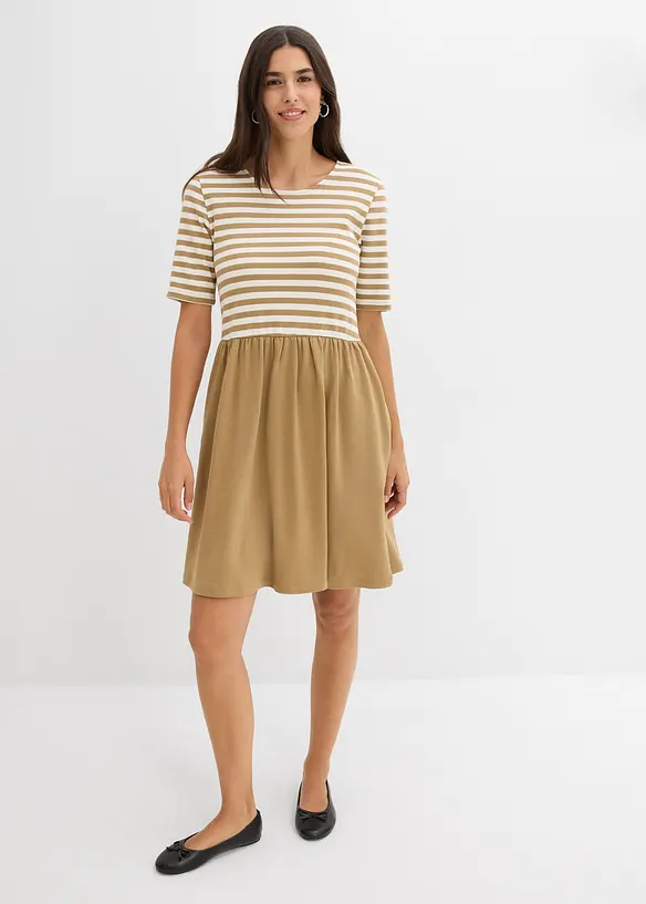 Abito in maglina di puro cotone, bonprix