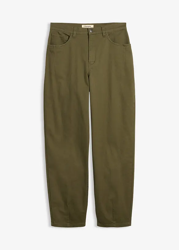 Pantaloni barrel con elastico in vita, bonprix