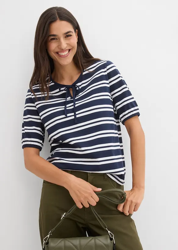 Pantaloni barrel con elastico in vita, bonprix