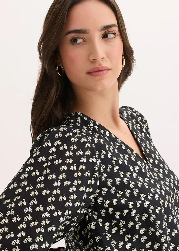 Miniabito in crinkle operato, bonprix