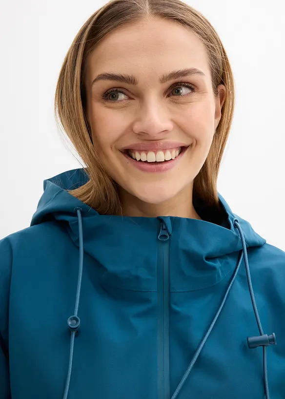 Giubbotto impermeabile leggero con borsa a tracolla, bonprix