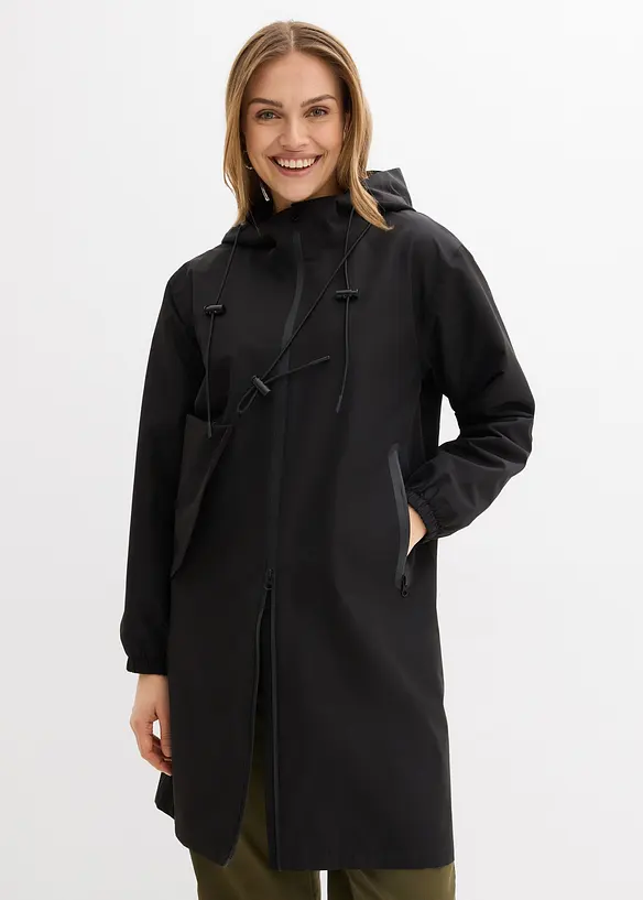 Giubbotto impermeabile leggero con borsa a tracolla, bonprix