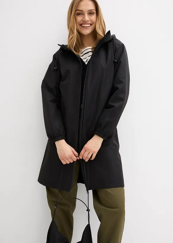 Giubbotto impermeabile leggero con borsa a tracolla, bonprix