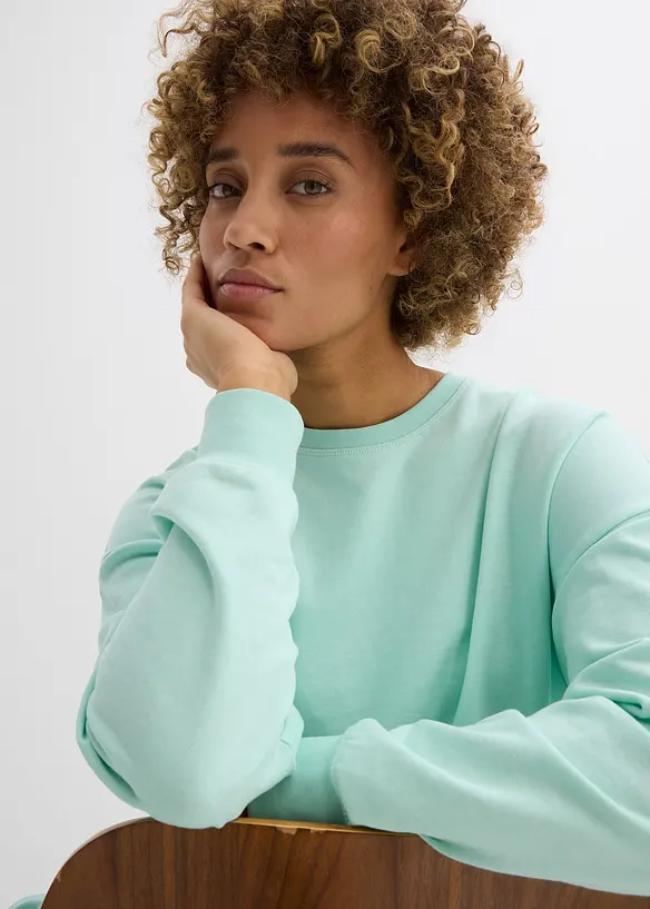 Felpa in misto cotone, bonprix