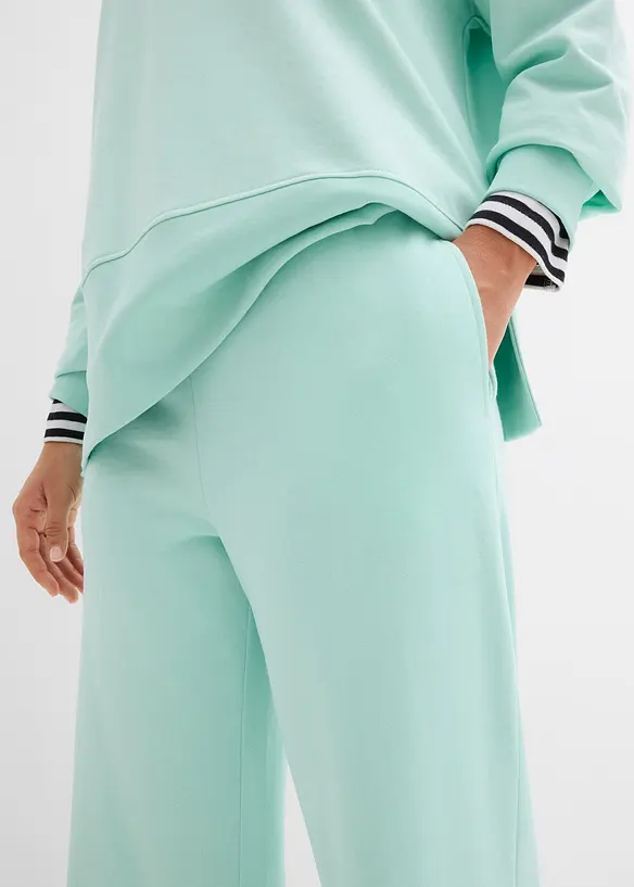 Pantaloni in felpa di misto cotone, bonprix