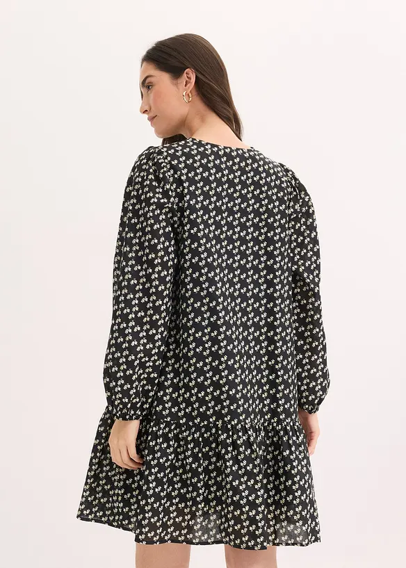 Miniabito in crinkle operato, bonprix