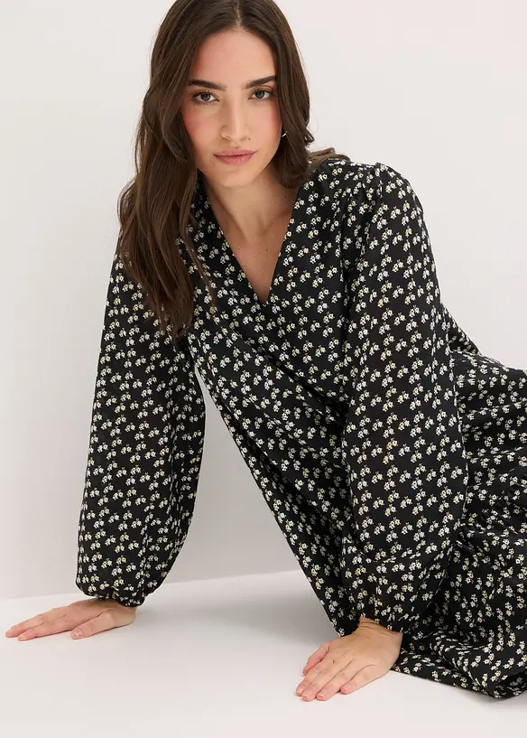 Miniabito in crinkle operato, bonprix