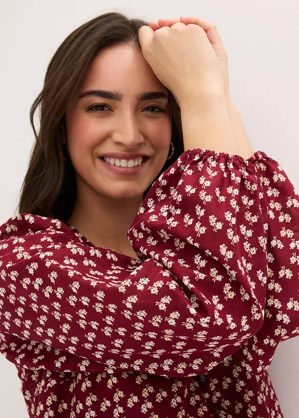 Miniabito in crinkle operato, bonprix