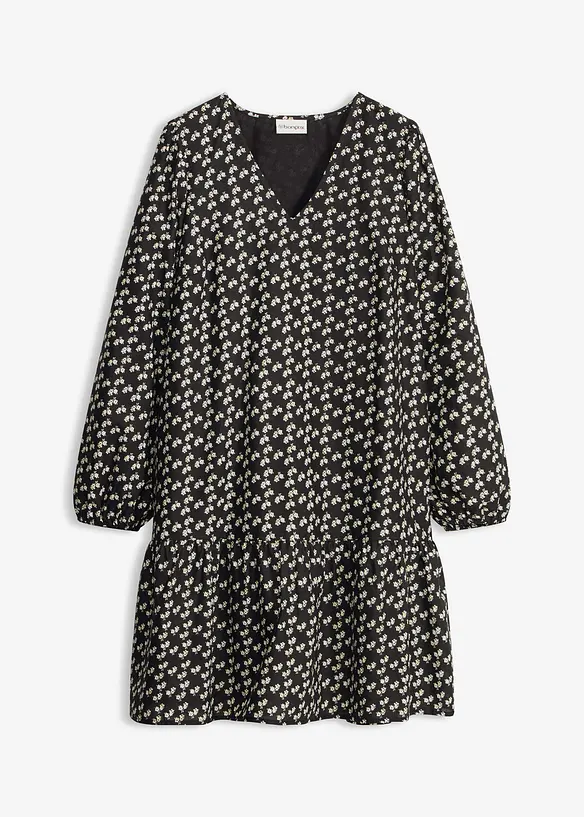 Miniabito in crinkle operato, bonprix