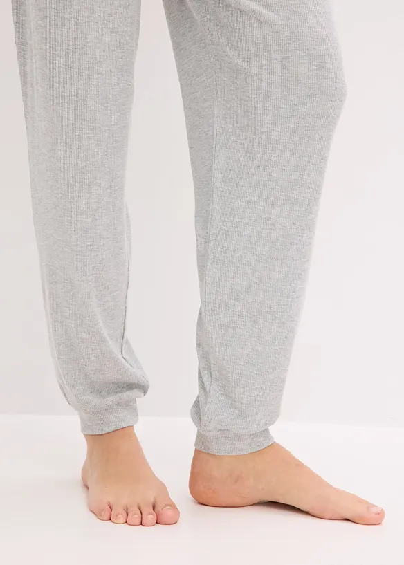Pantaloni da casa in leggera viscosa a coste, bonprix
