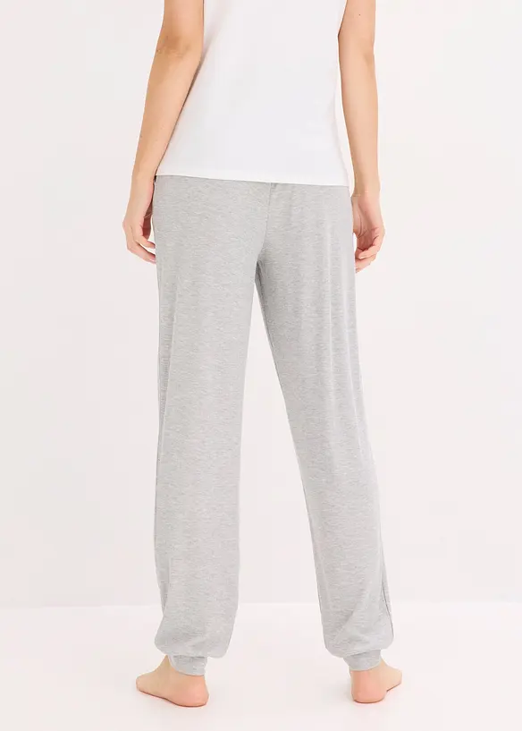 Pantaloni da casa in leggera viscosa a coste, bonprix