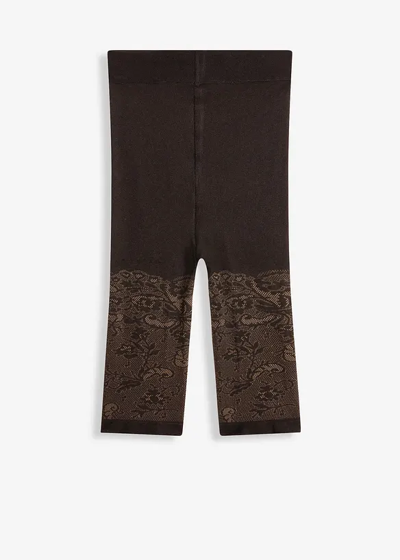 Ciclisti antisfregamento 110 DEN con pizzo stampato, bonprix