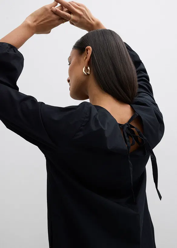 Abito chemisier con polsini  a sbuffo, bonprix