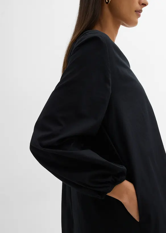 Abito chemisier con polsini  a sbuffo, bonprix