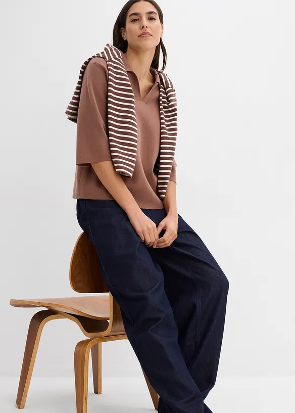 Polo in maglia, bonprix