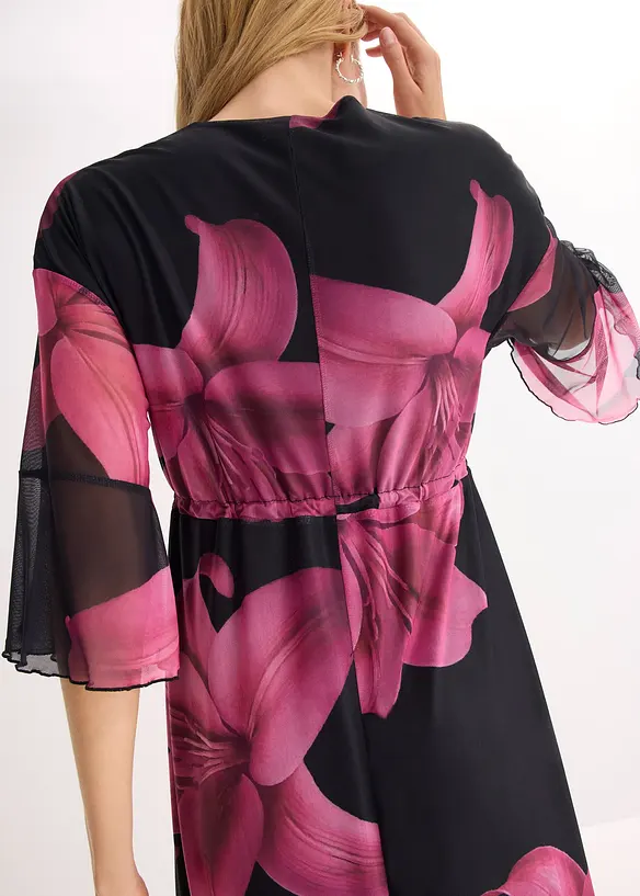 Abito midi con scollatura profonda, bonprix