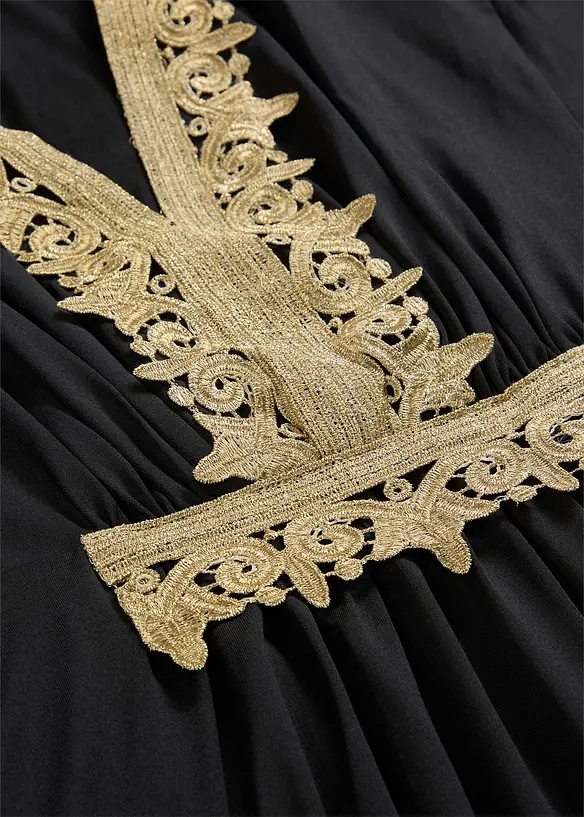 Abito midi con pizzo, bonprix