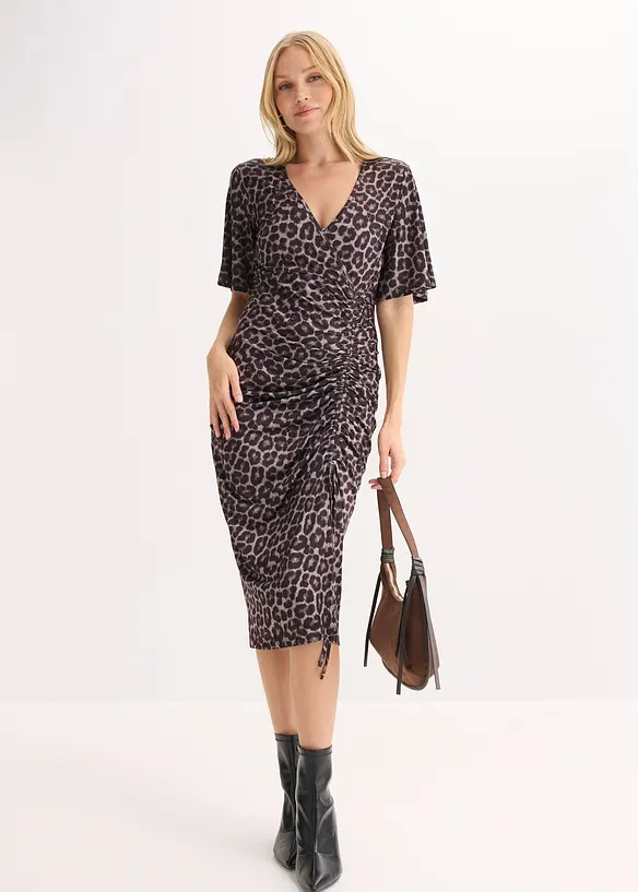 Abito midi aderente, bonprix