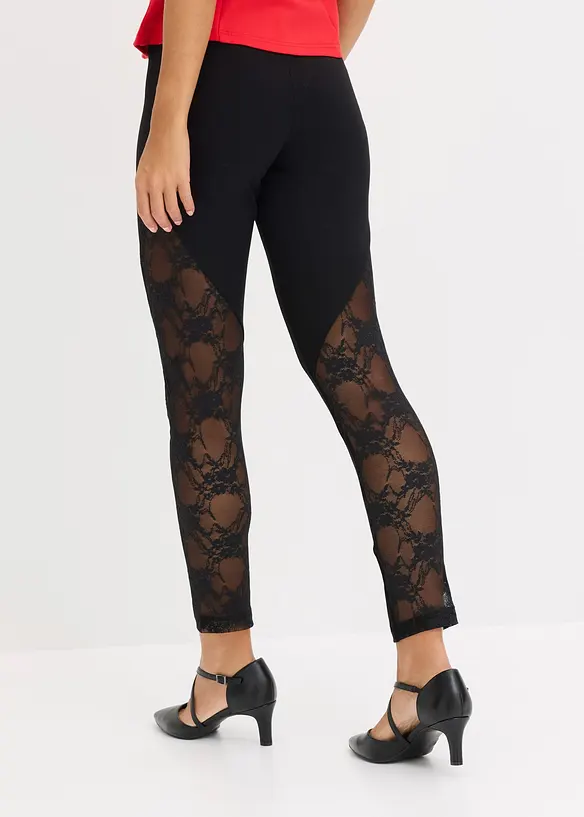 Leggings con pizzo, bonprix
