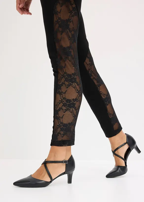 Leggings con pizzo, bonprix