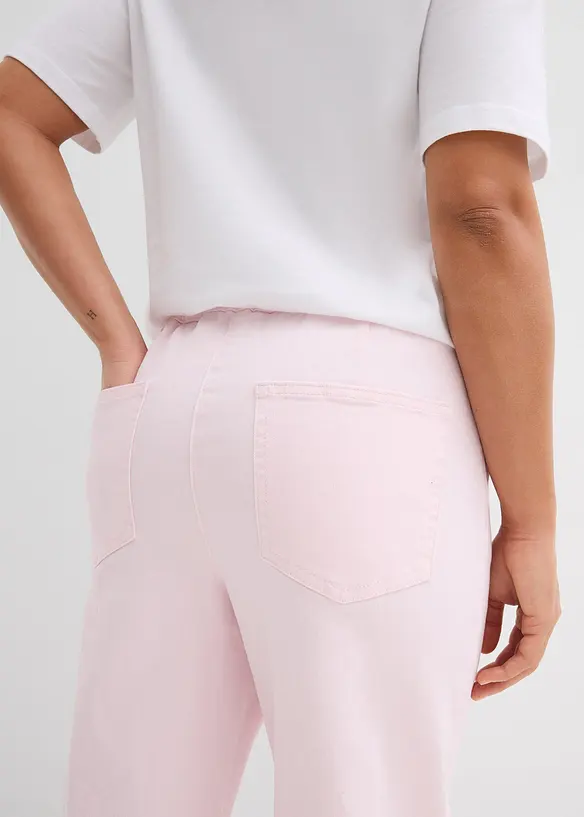 Pantaloni a palazzo con cinta comoda, vita alta, bonprix