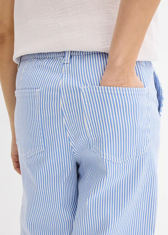 Pantaloni barrel con cinta comoda, vita alta, bonprix