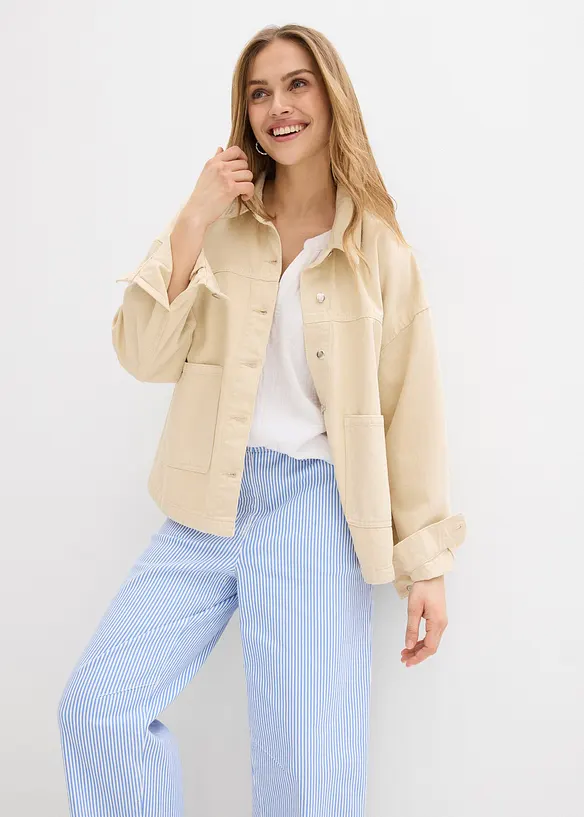 Pantaloni barrel con cinta comoda, vita alta, bonprix