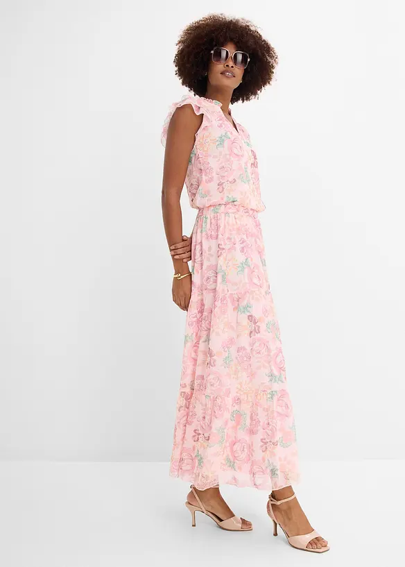 Gonna lunga in mesh morbido, bonprix