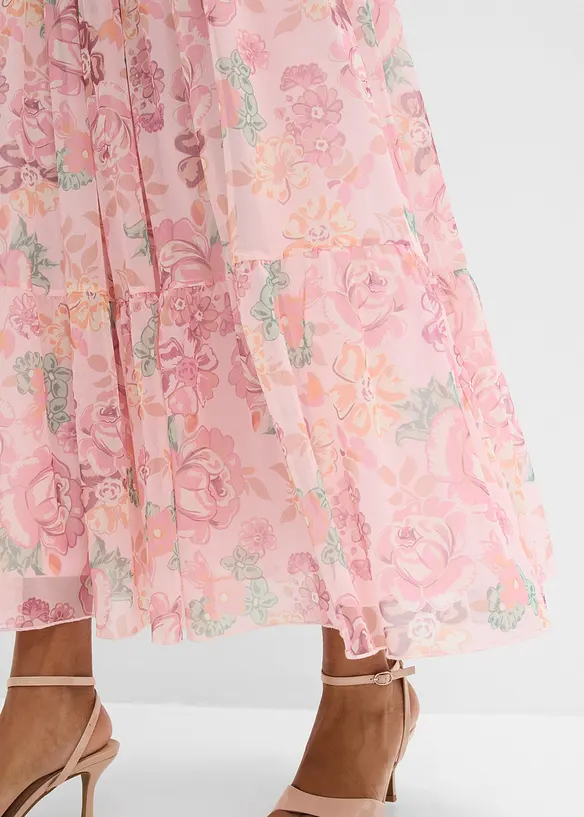 Gonna lunga in mesh morbido, bonprix