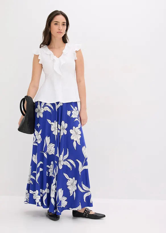 Maglia con volant, bonprix