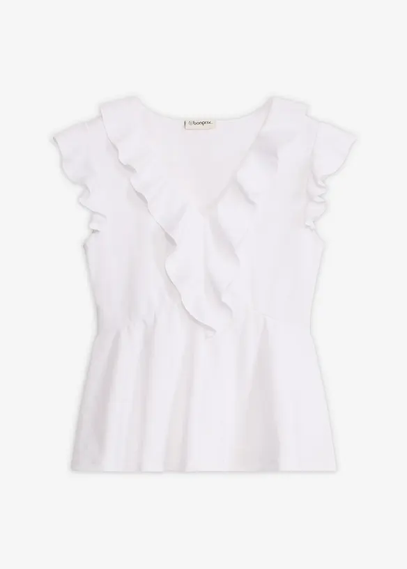 Maglia con volant, bonprix