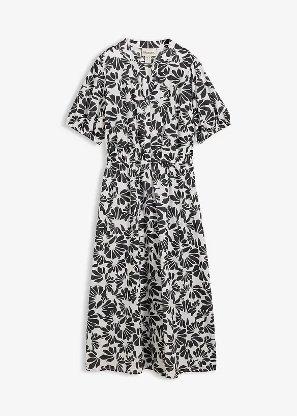 Abito tunica largo in puro cotone, bonprix