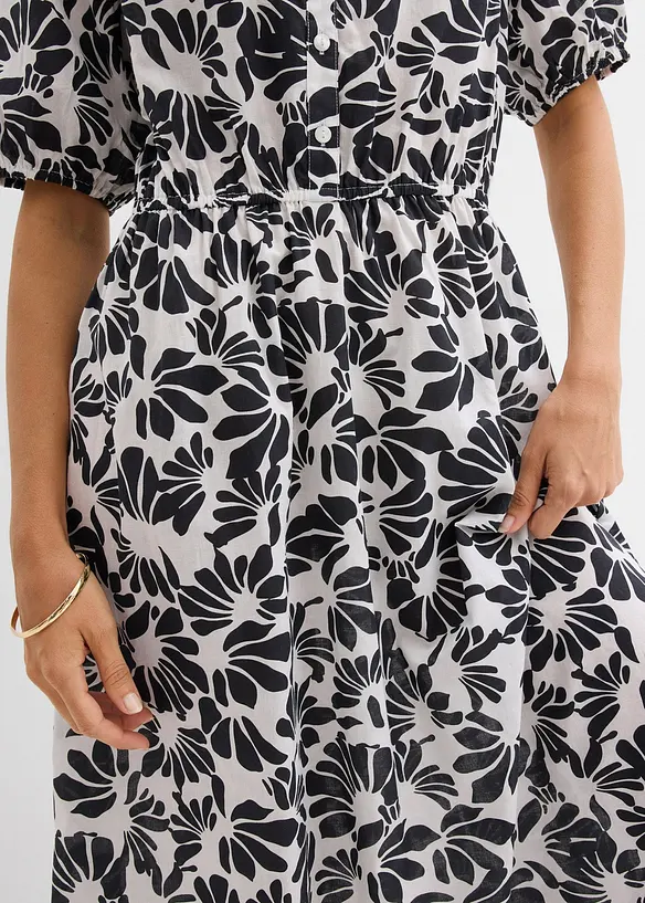 Abito tunica largo in puro cotone, bonprix